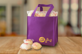 孔子饅頭 ⊕ 玩色購物袋 (皇家紫)