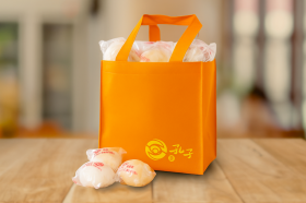 孔子饅頭 ⊕ 玩色購物袋 (亮橘)